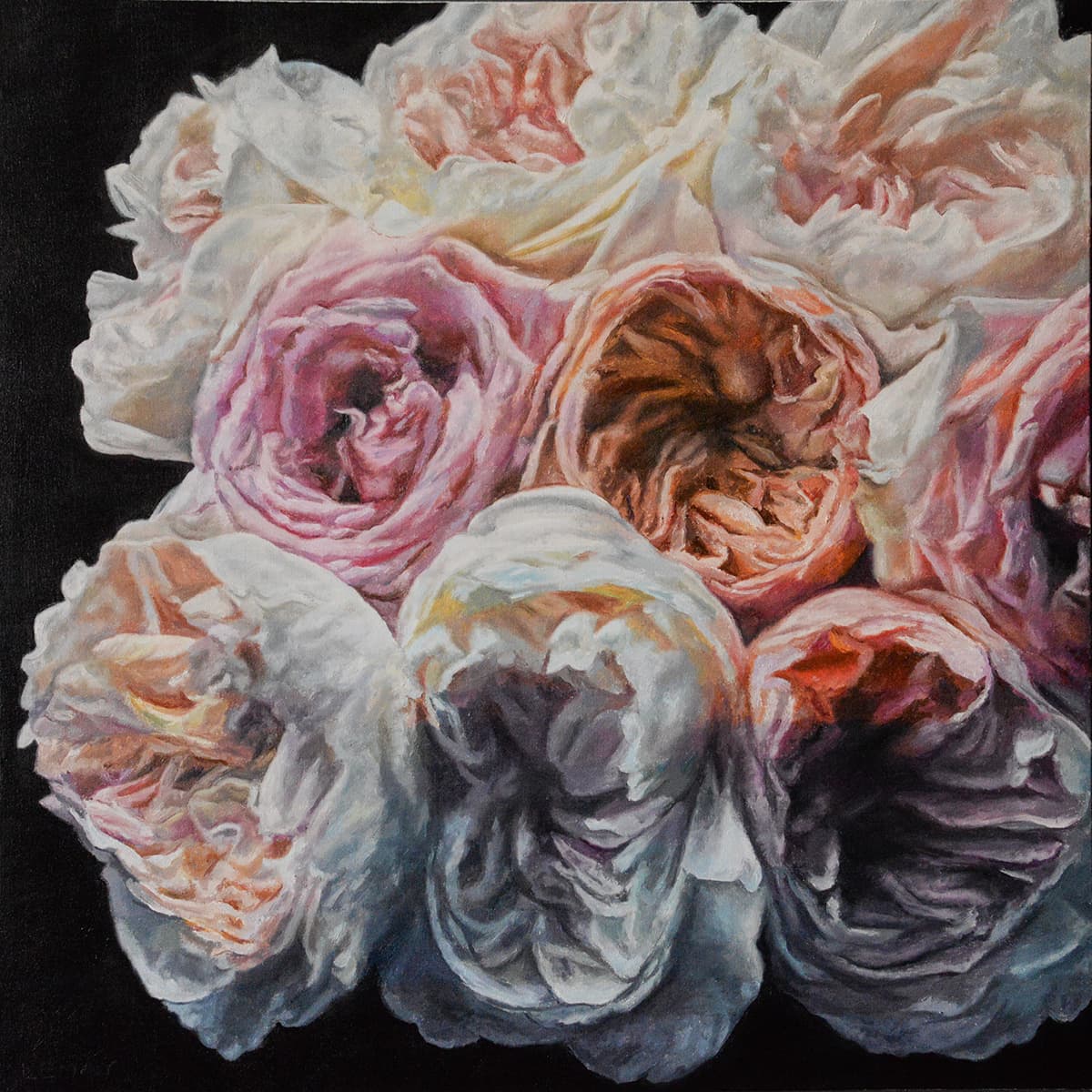 flowers, realism, Canadian art, renaissance, contemporary art, Alberta artist