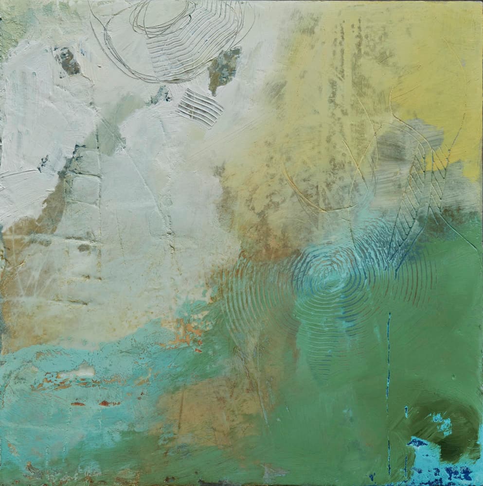 Abstraction, Sunshine coast, British Columbia Artist, Action expressionism, mixed media, sea foam