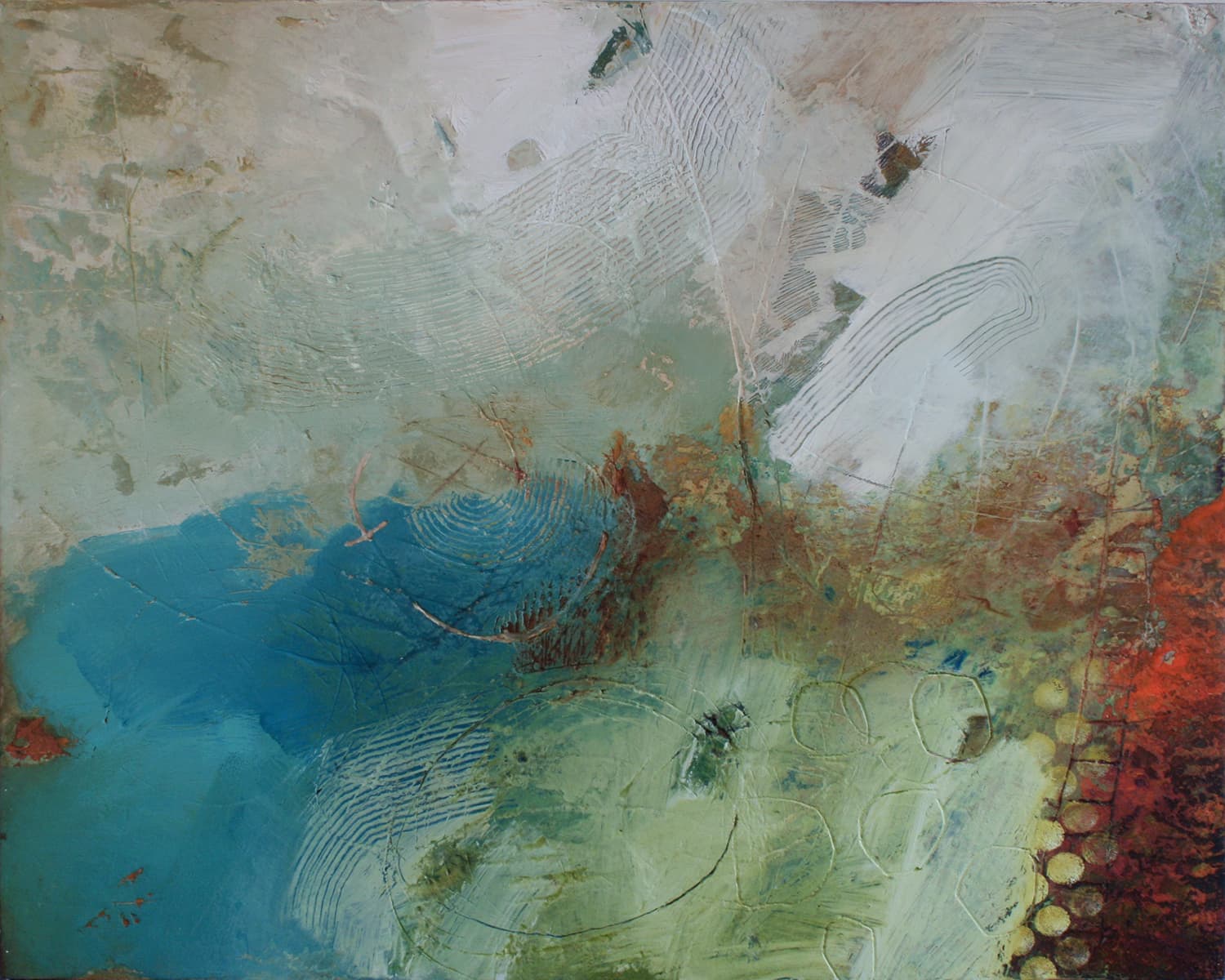 Abstraction, Sunshine coast, British Columbia Artist, Action expressionism, mixed media, aerial, earthy