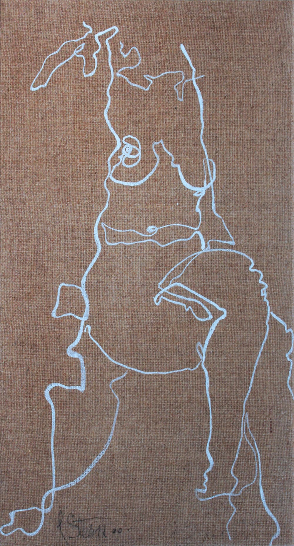 drawing, mark-making, figure, life drawing, Calgary, nude, side, form, sketch, linen