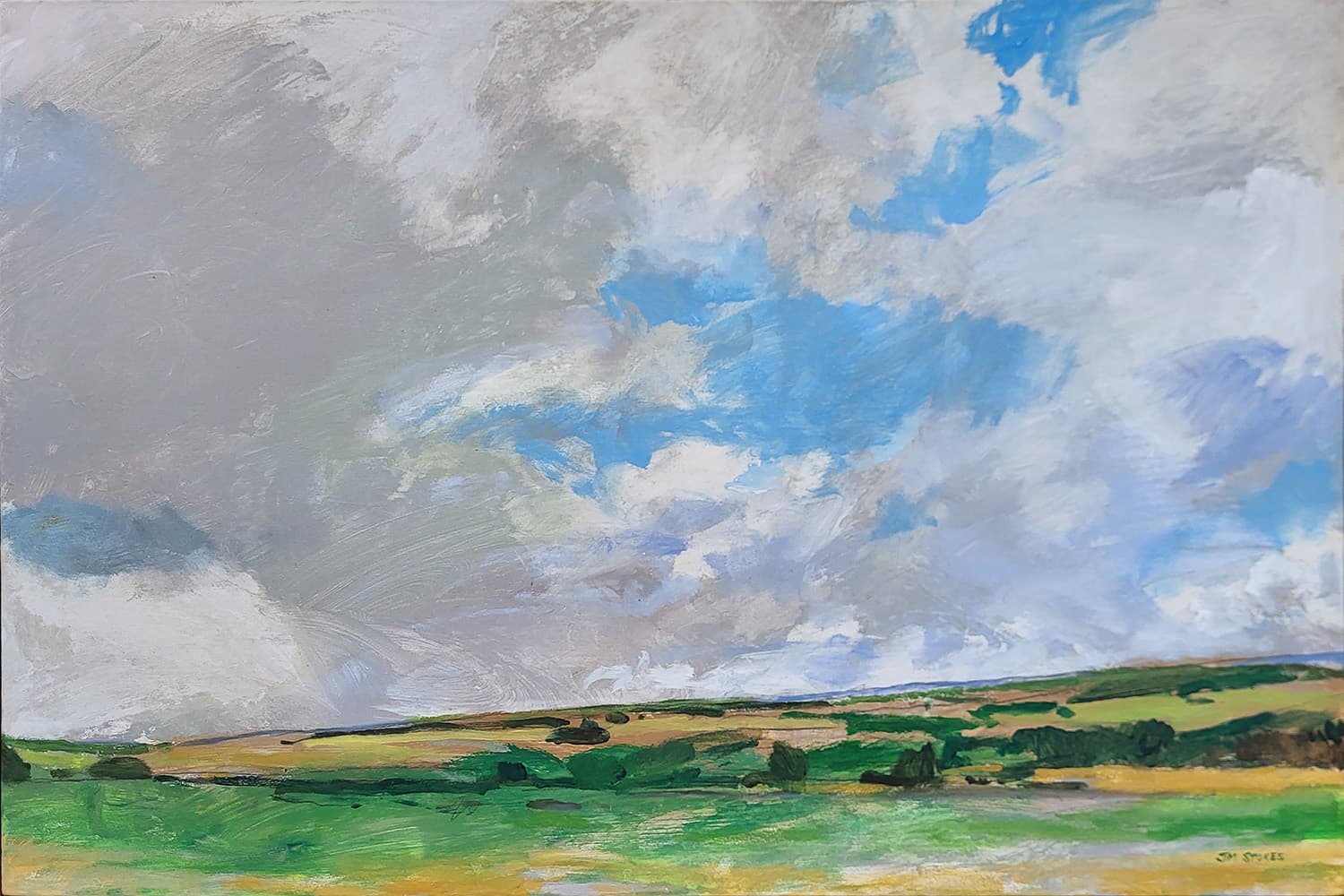 Grande Prairie, Alberta artist, landscape, prairies, dramatic, impressionistic, painterly