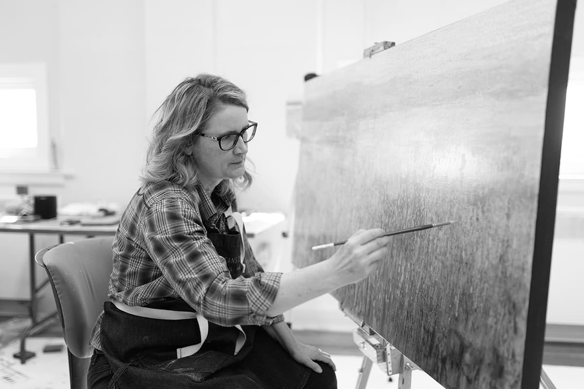 studio visit, painting, artist, Canadian, Lethbridge, photo, candid