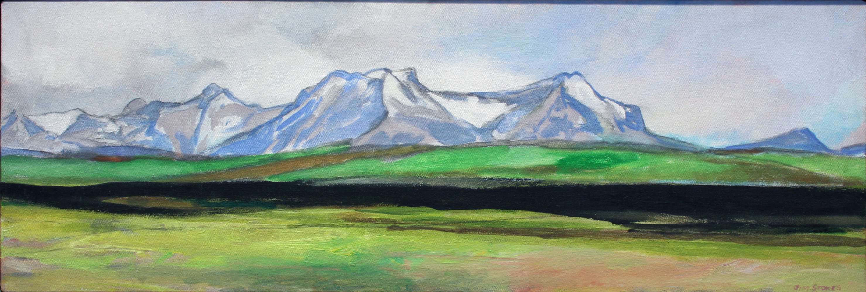 Grande Prairie, Alberta artist, landscape, prairies, mountains, impressionistic, painterly