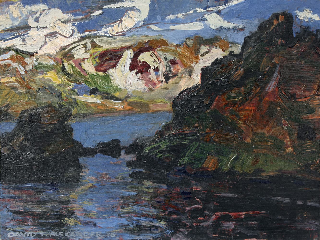 British Columbia, Saskatchewan, mountains, yellow, fall, green, impressionism, Autumn, purple, slew, Iceland, ocean