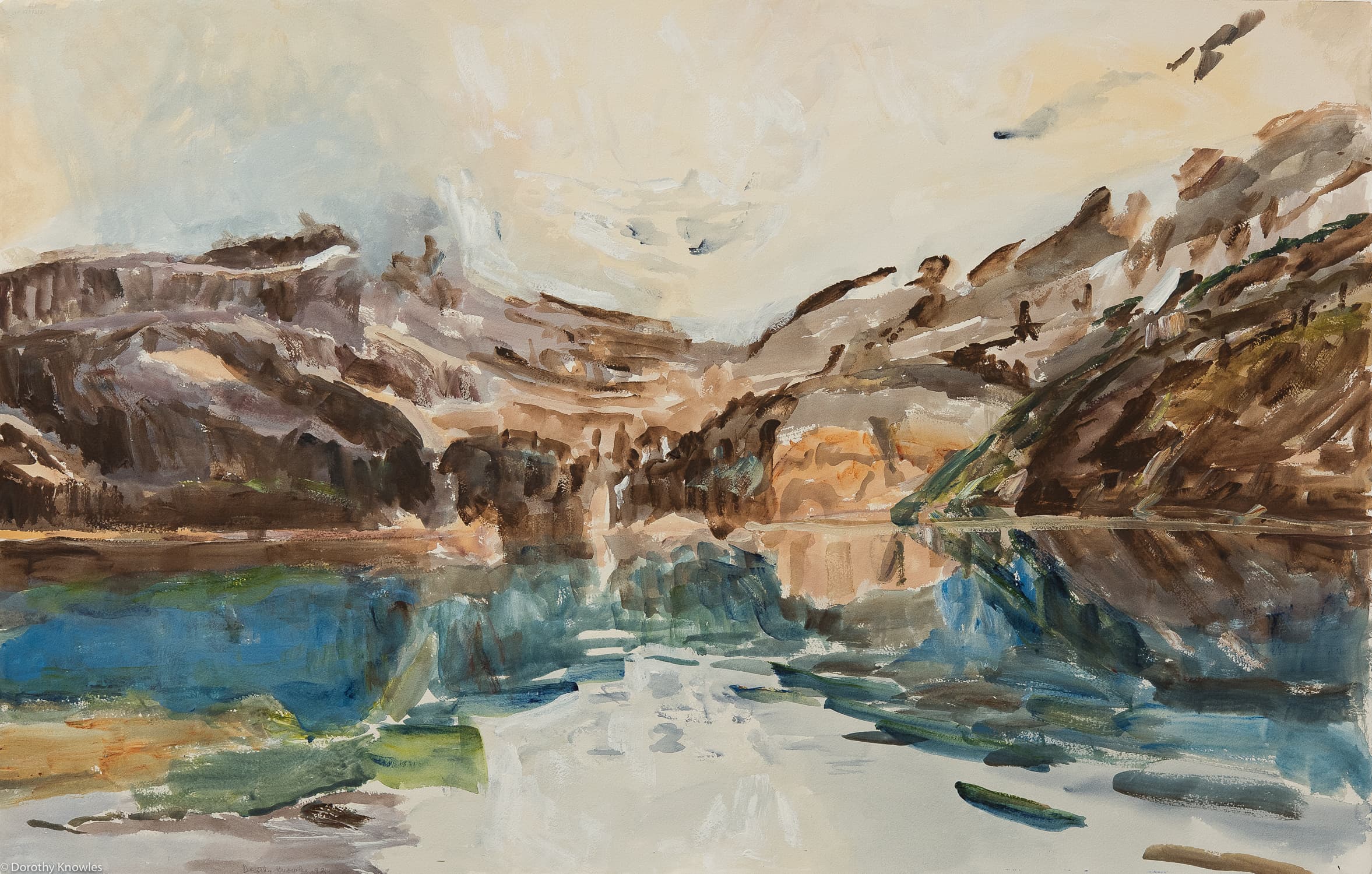 Emma Lake, Saskatoon, Saskatchewan, Alberta reflection, lake, clouds, sky, impressionism, mountains