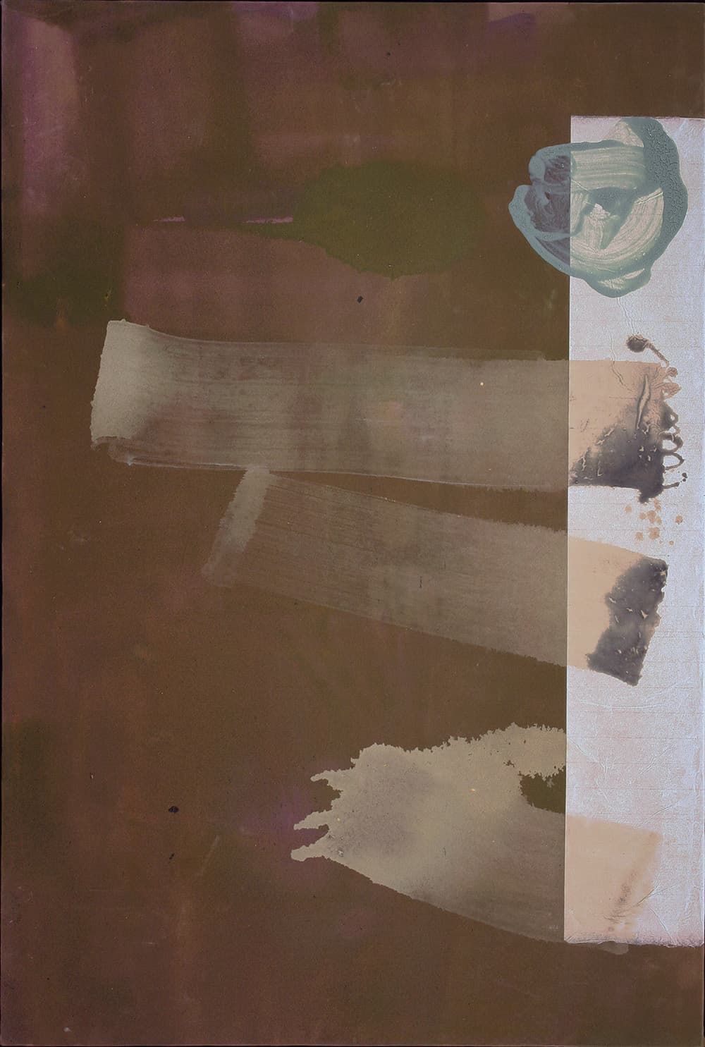 abstract, Alberta, collage, colour field, burnish