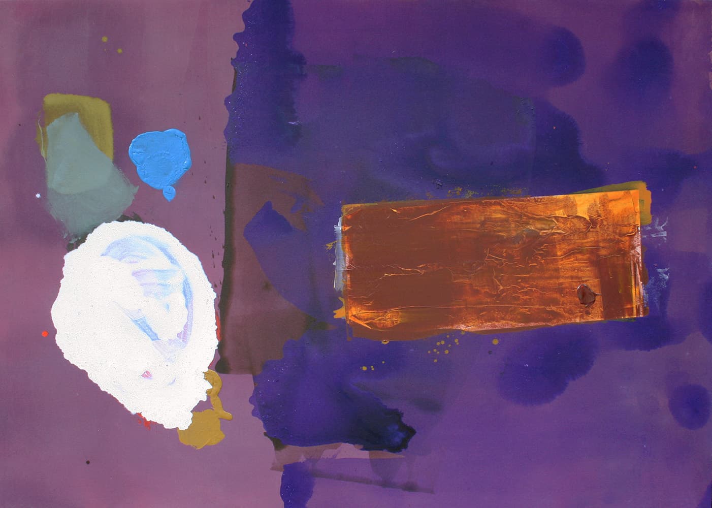 vertical, brown, abstract, floating, rust, blue purple