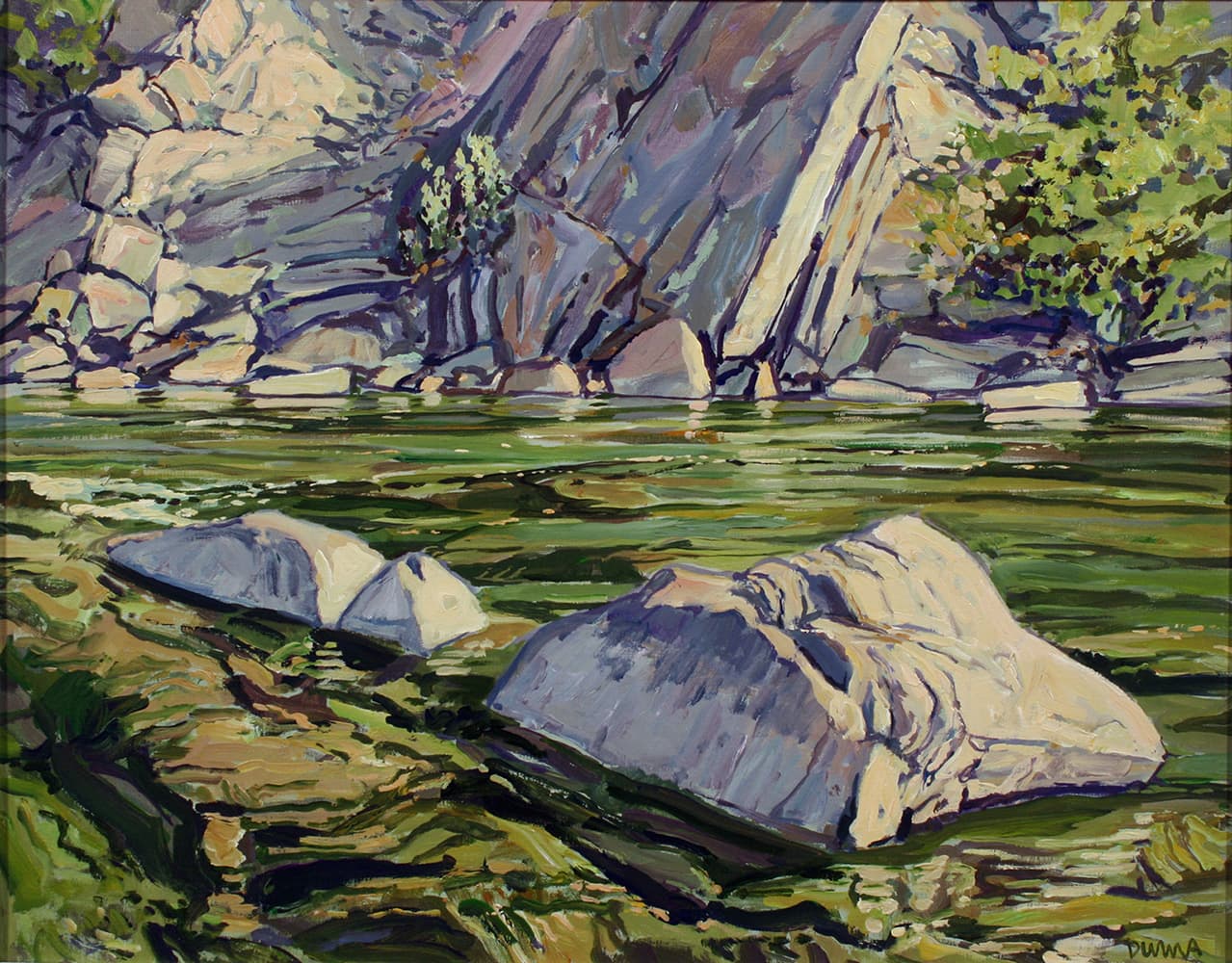 Alberta landscape, clouds, Calgary artist, rocks