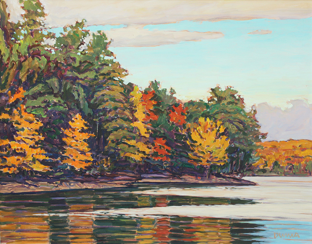 Alberta landscape, clouds, Calgary artist, Ontario lake