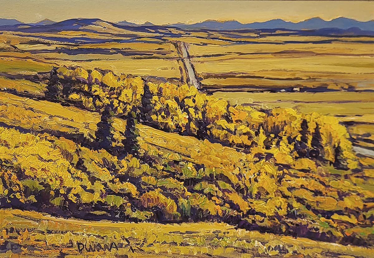 landscape, Alberta winter, foothills, Leighton centre, Priddis