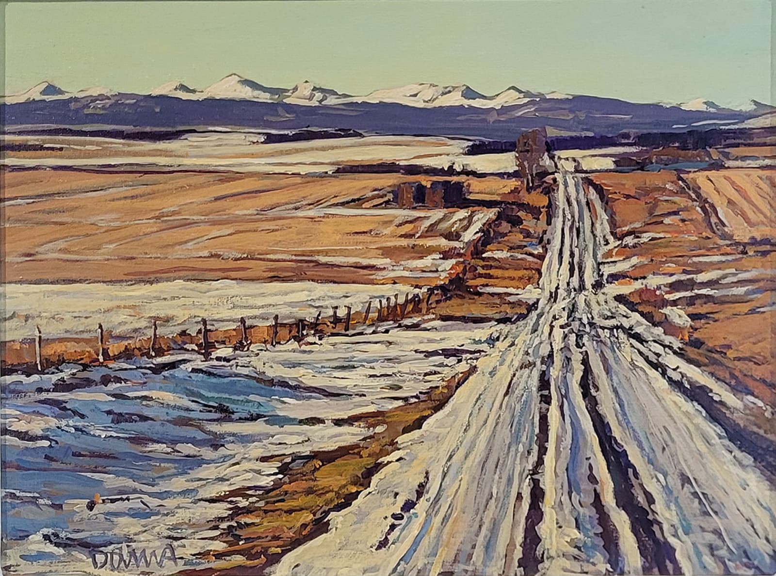 Alberta landscape, prairies, Calgary artist, spring