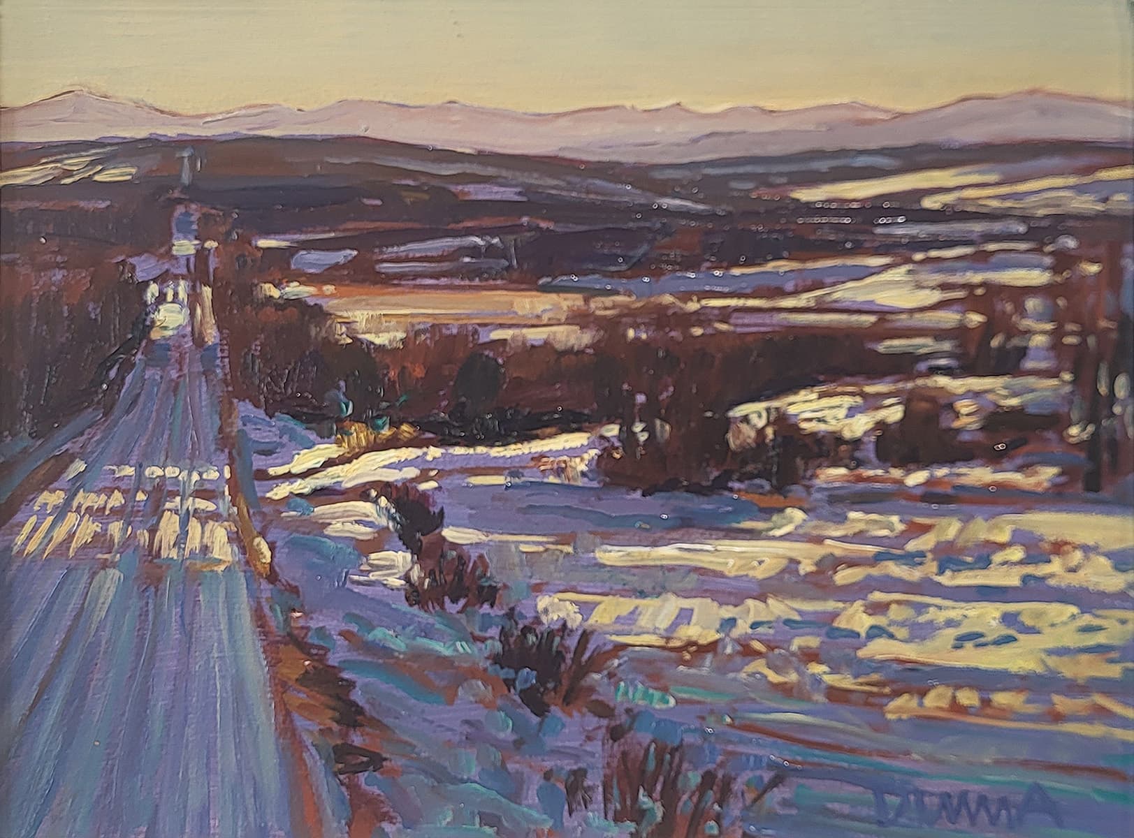 Alberta landscape, prairies, Calgary artist, spring