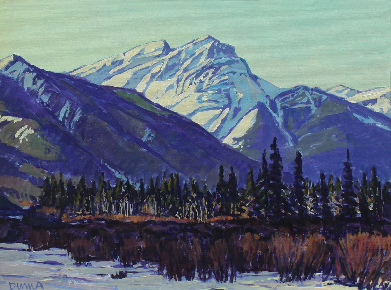 Alberta landscape, prairies, Calgary artist, spring