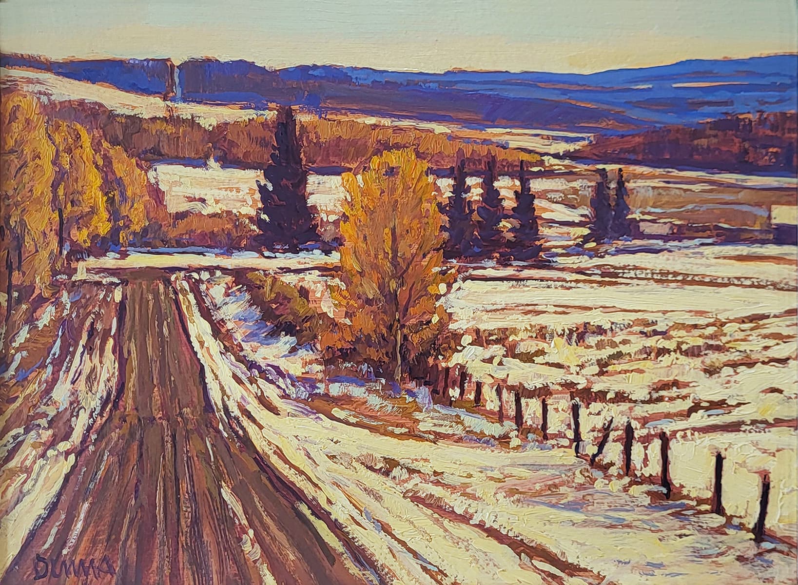 Alberta landscape, prairies, Calgary artist, spring