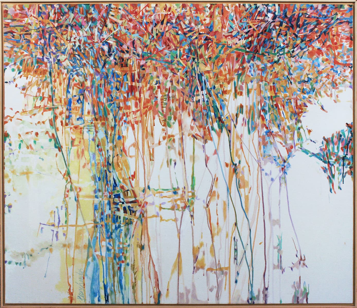 Abstraction, Canadian abstract painter, drips, negative space, Belize