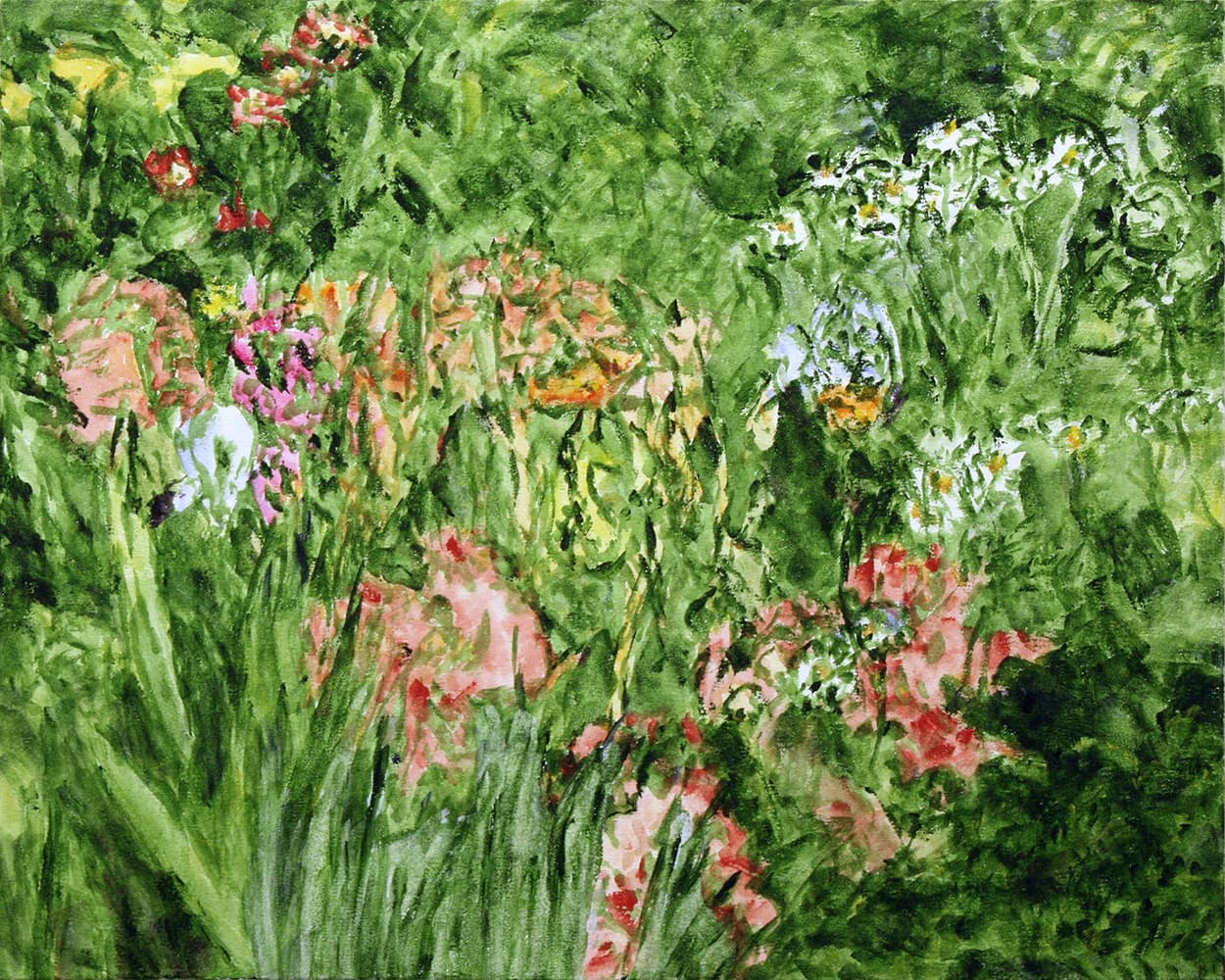 Emma Lake, Saskatoon, Saskatchewan, river, mountain, sky, impressionism,