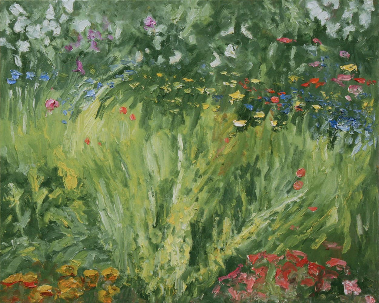 Emma Lake, Saskatoon, Saskatchewan, river, mountain, sky, impressionism,