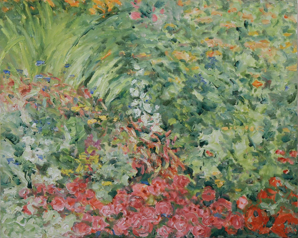 Emma Lake, Saskatoon, Saskatchewan, river, mountain, sky, impressionism,