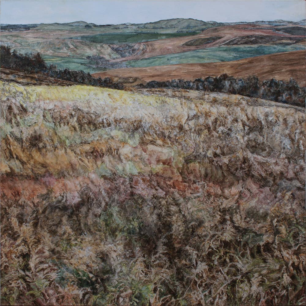 Emma Lake, Saskatoon, Saskatchewan, river, mountain, sky, impressionism, valley