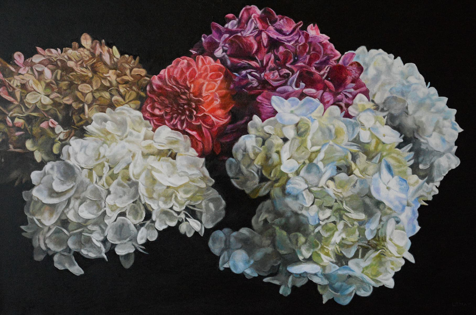 flowers, realism, Canadian art, renaissance, contemporary art, Alberta artist