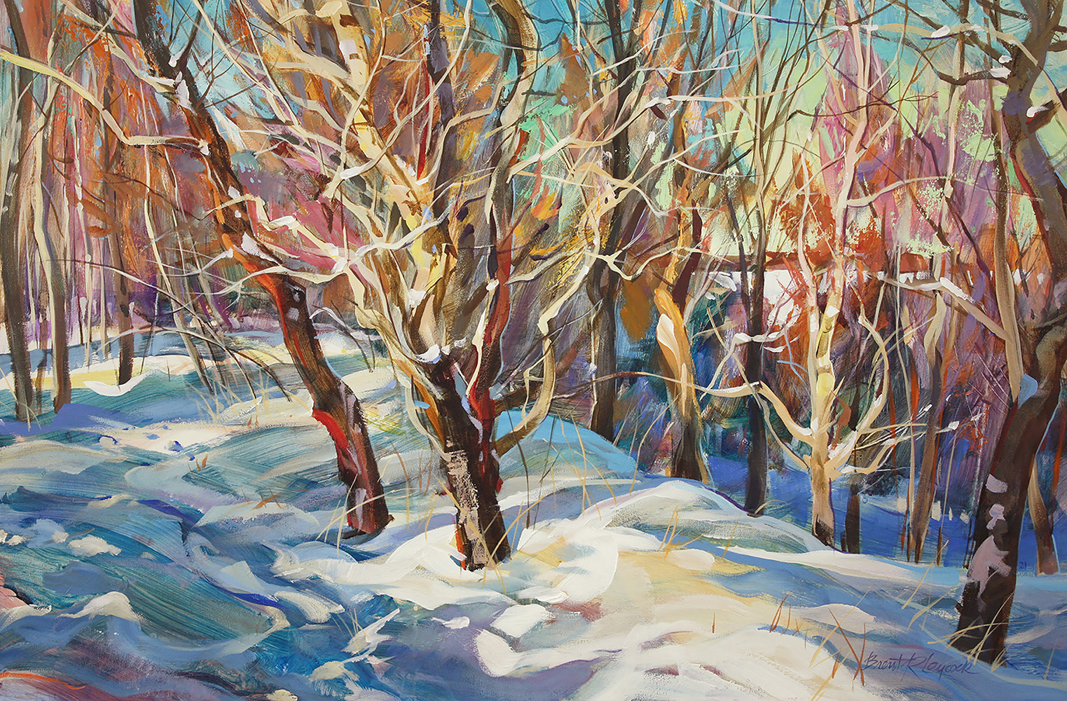 pastel colors, mountain, river, rocky mountains, landscape, moving, Banff, hoar frost, snow