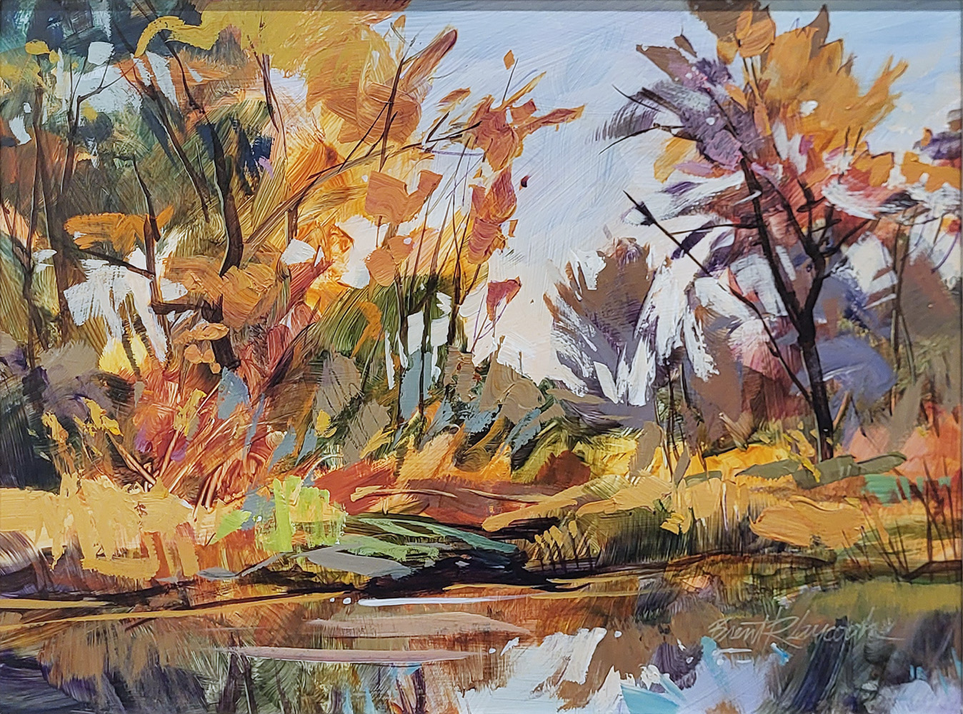 pastel colors, mountain, river, rocky mountains, landscape, moving, Lake, watery, winter