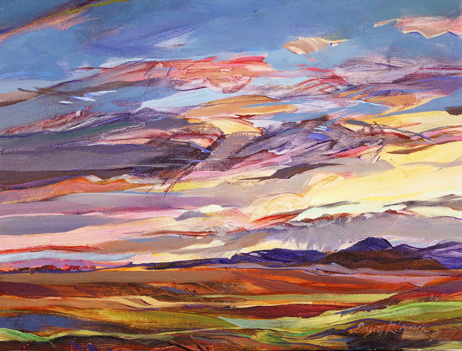river, lake, sticks & stones, rocky shoreline, last light, prairie sky