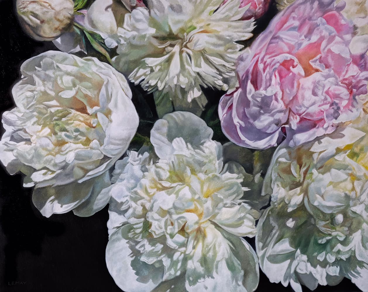 flowers, realism, Canadian art, renaissance, contemporary art, Alberta artist