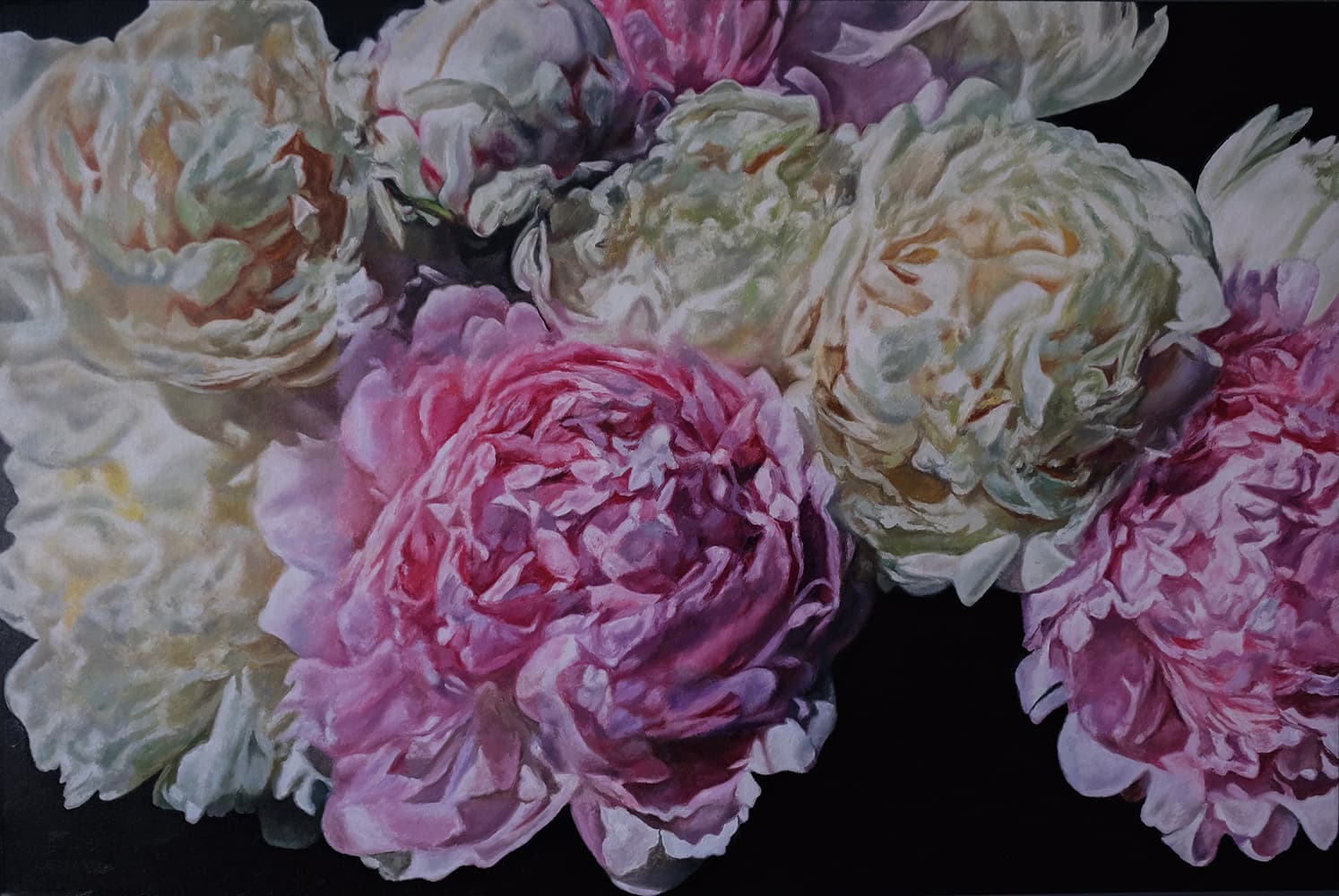 flowers, realism, Canadian art, renaissance, contemporary art, Alberta artist