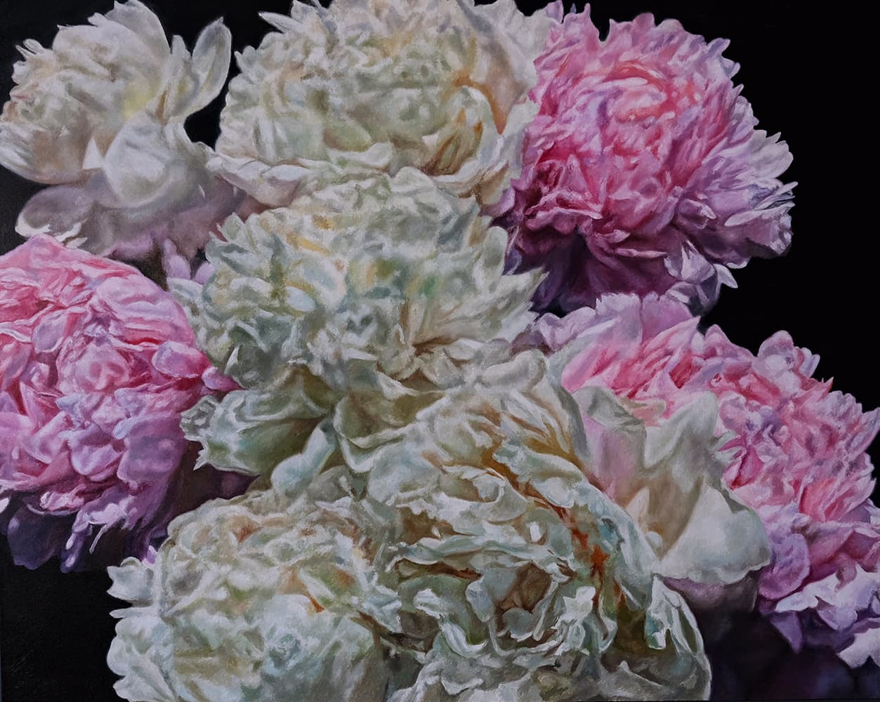 flowers, realism, Canadian art, renaissance, contemporary art, Alberta artist