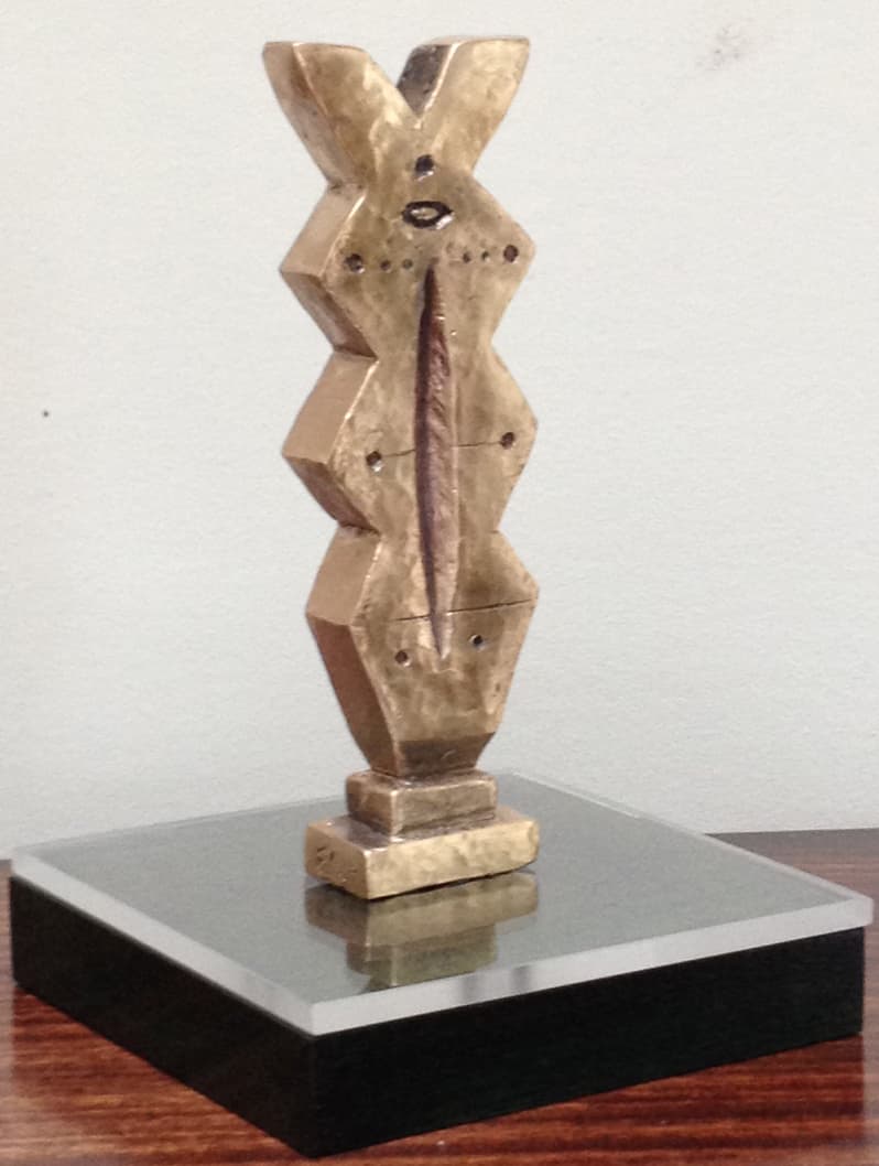 Sculpture, star, patina, Elza Mayhew, Limner Group, helix, gold