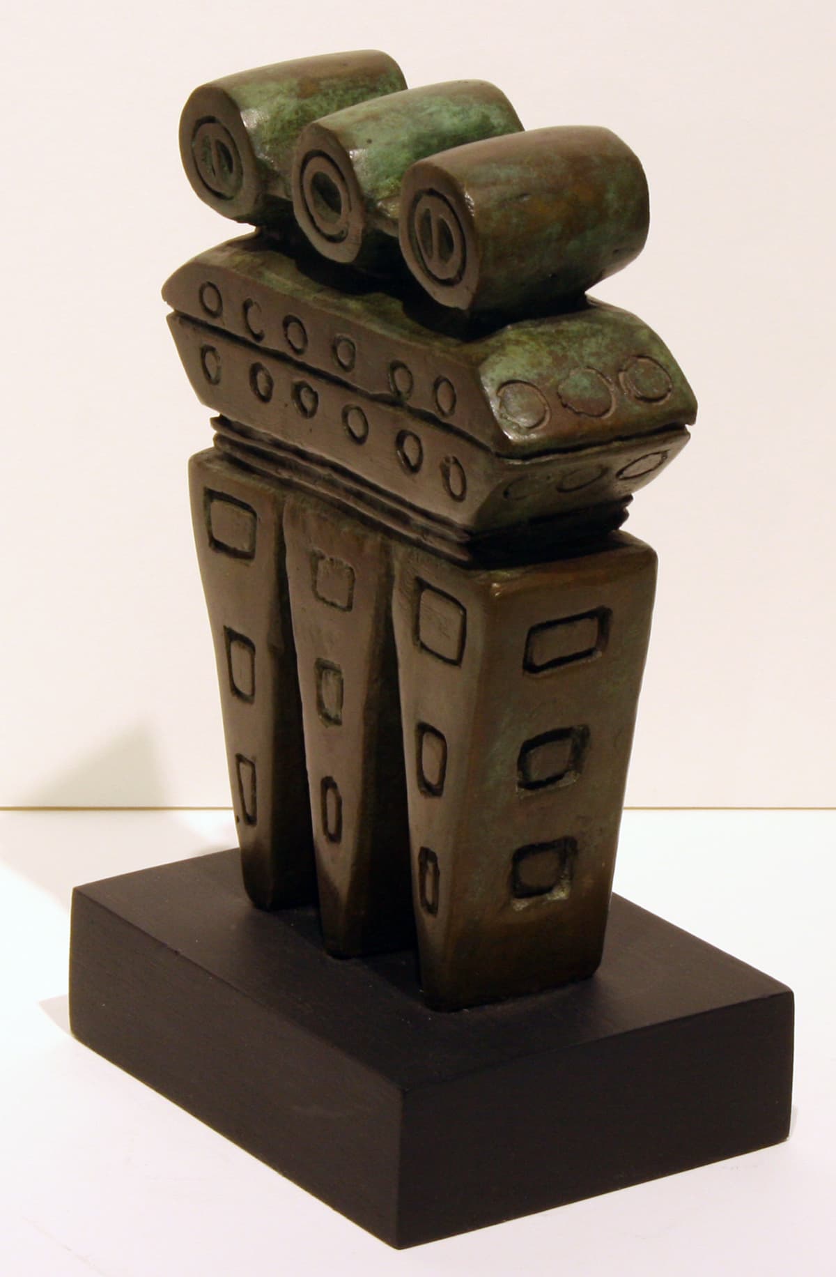 Sculpture, green, patina, Elza Mayhew, Limner Group, bronze, organic, Venice bienale, trinity, trilogy, green mythology