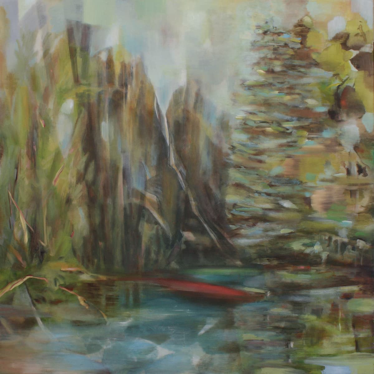 ethereal, dream-like, fantasy, landscape, Banff, Water, River, oasis