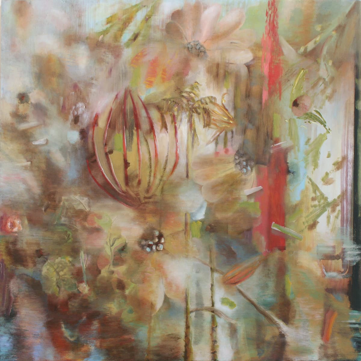 ethereal, dream-like, fantasy, landscape, floral, garden, cluster