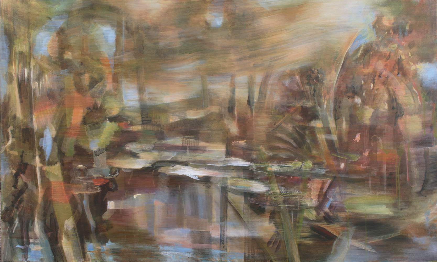 ethereal, dream-like, fantasy, landscape, floral, peonies, garden, night, garden, flowers