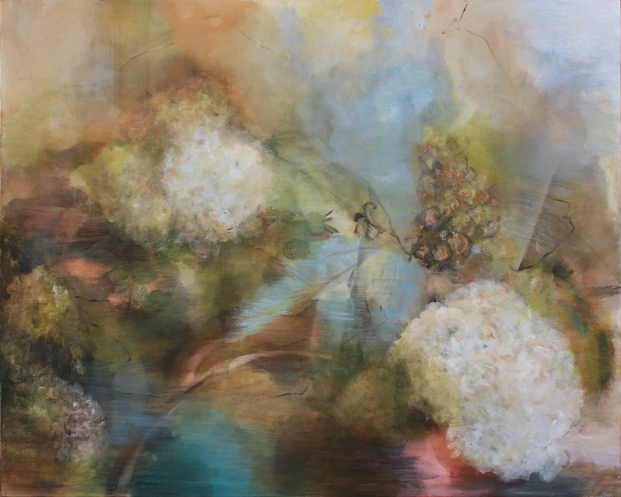 pines, evergreen, ethereal, fantasy, abstraction, garden, seasons