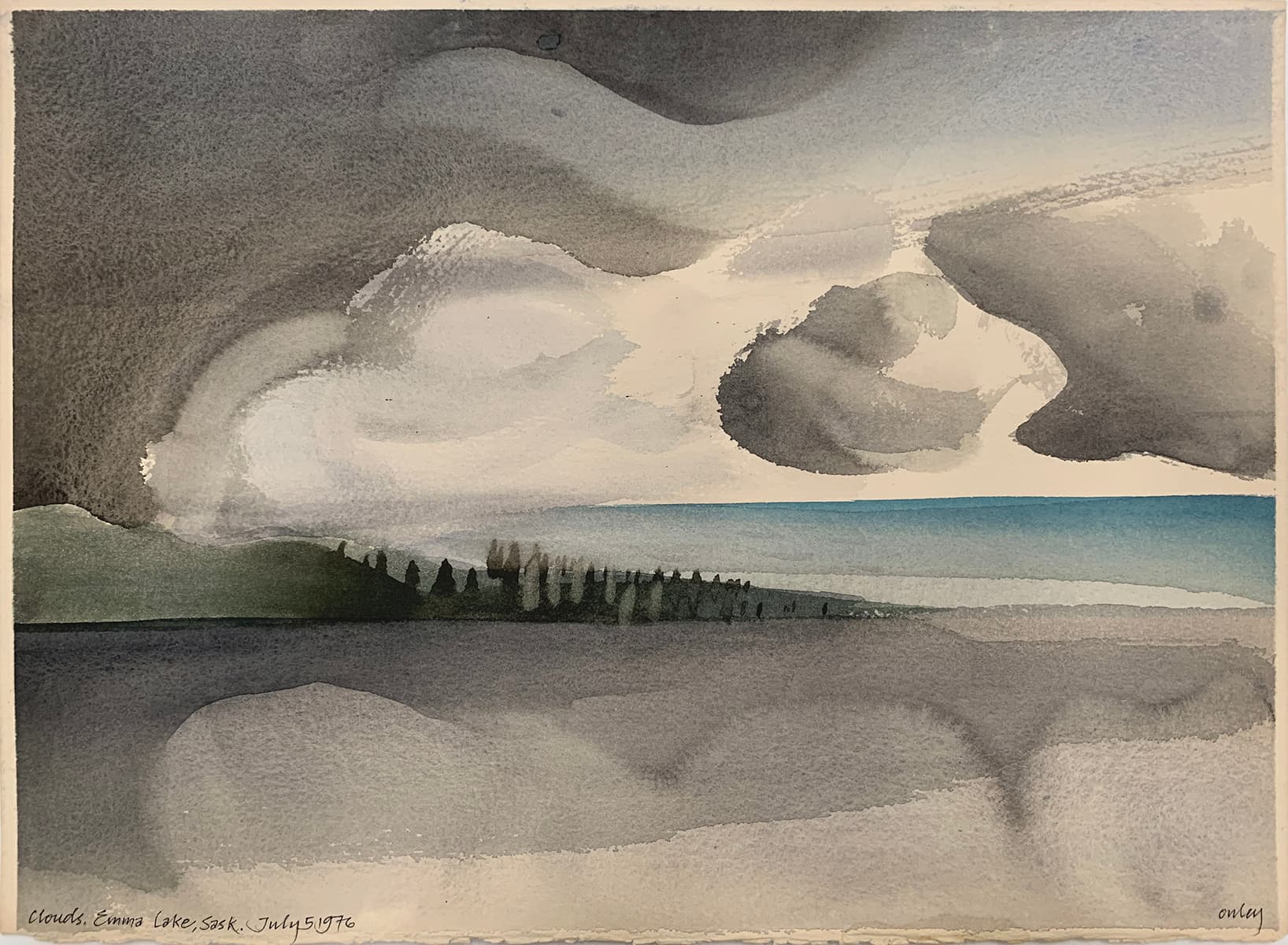 rocks, watercolour, British Columbia, Isle of Man, Canadian, islands, coastal, trees, inlet, water, Saskatchewan