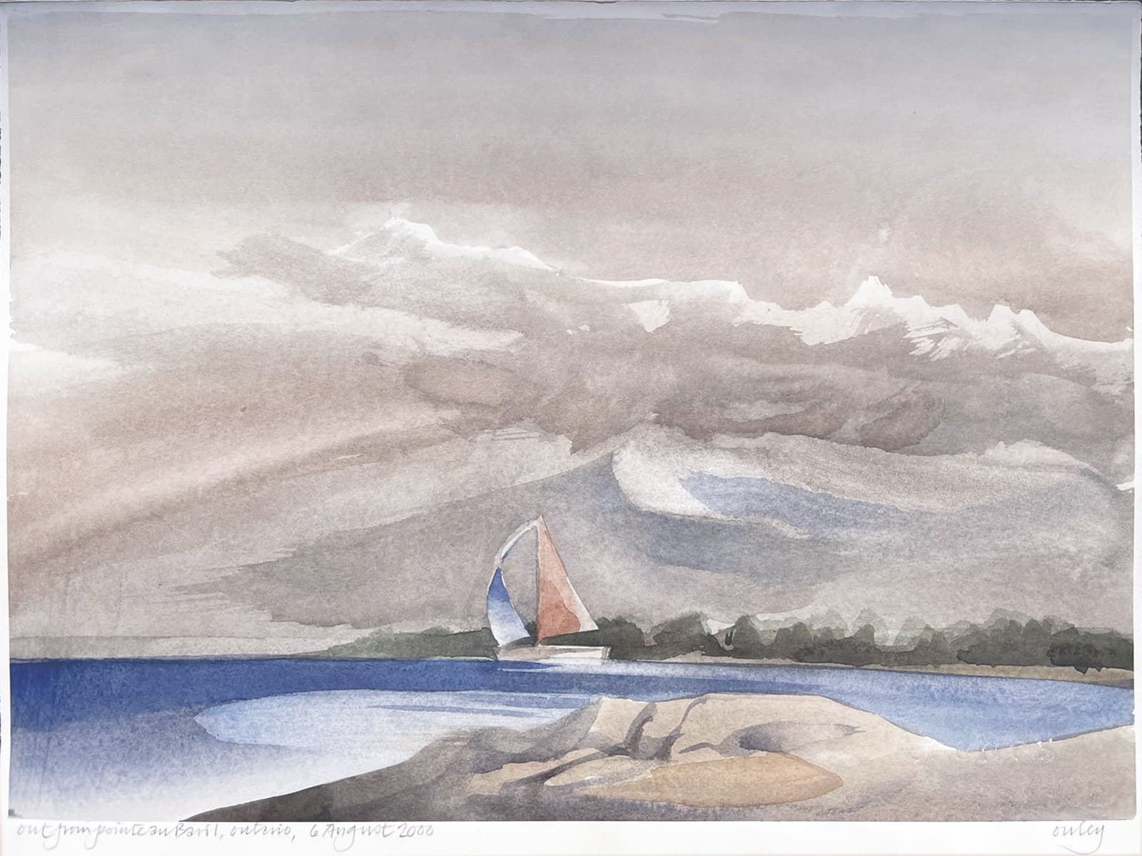 Ontario, Canada, Landscape, watercolor, majestic