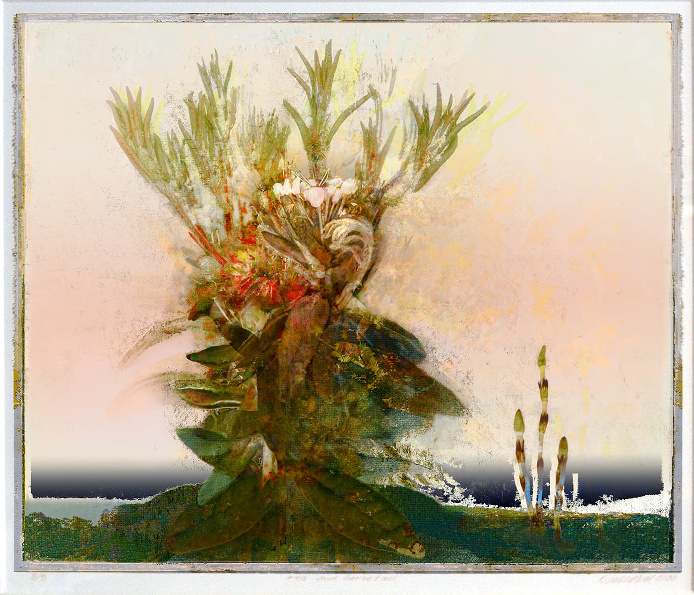 abstraction, mixed media, work on paper, artwork, Canadian artist, surreal