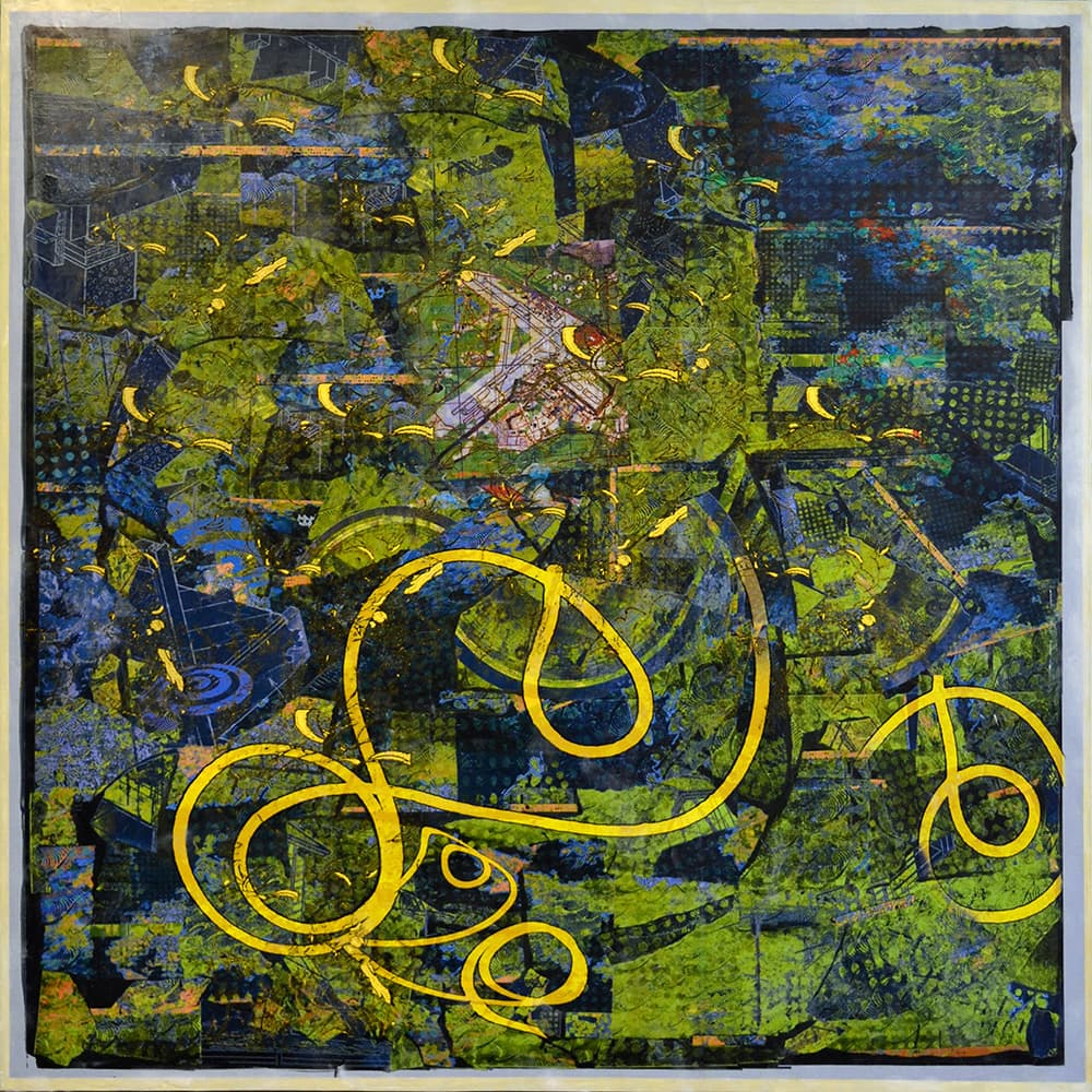 layers, folklore, mixed media, Edmonton, pastel, swirl, encaustic, fuchsia, Eden, Garden flowers , yellows