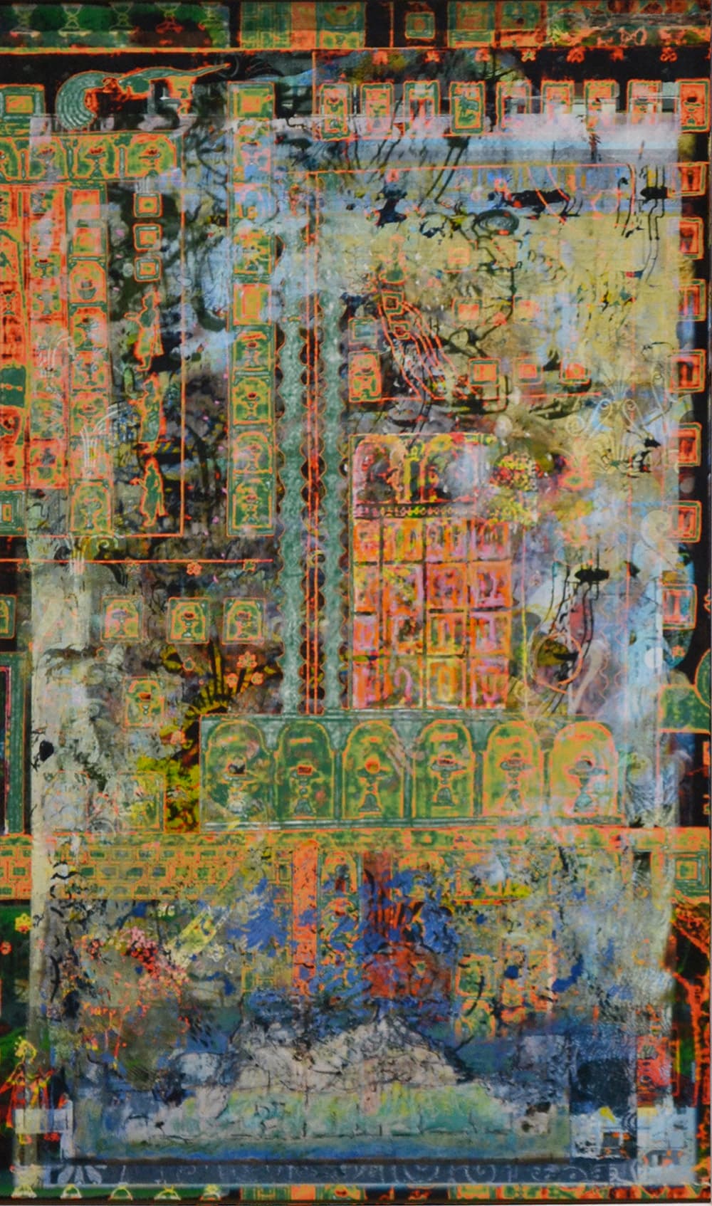 layers, folklore, mixed media, Edmonton, pastel, swirl, encaustic, series, Eden, Garden, Fun, Folklore