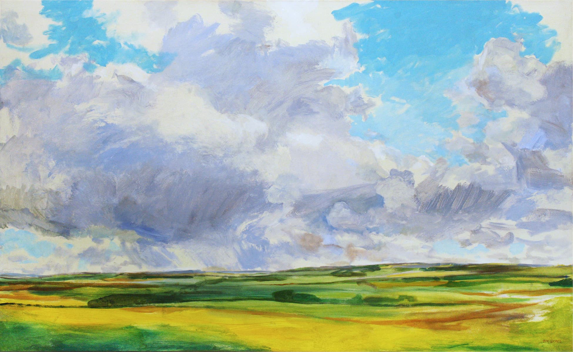 Grande Prairie, Alberta artist, landscape, prairies, dramatic, impressionistic, painterly, bold