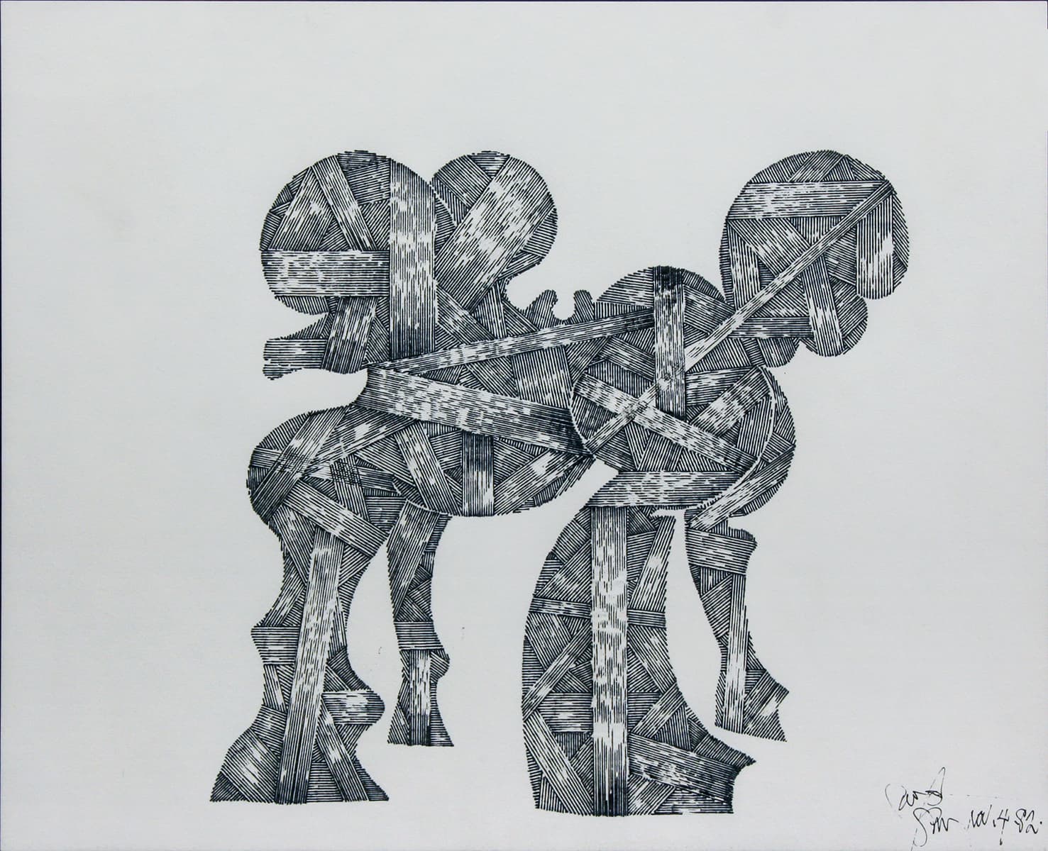 Action expressionism, Ontario artist, abstraction, Venice Bienanale, Toronto, Painters eleven, toy horses, mechanical pen