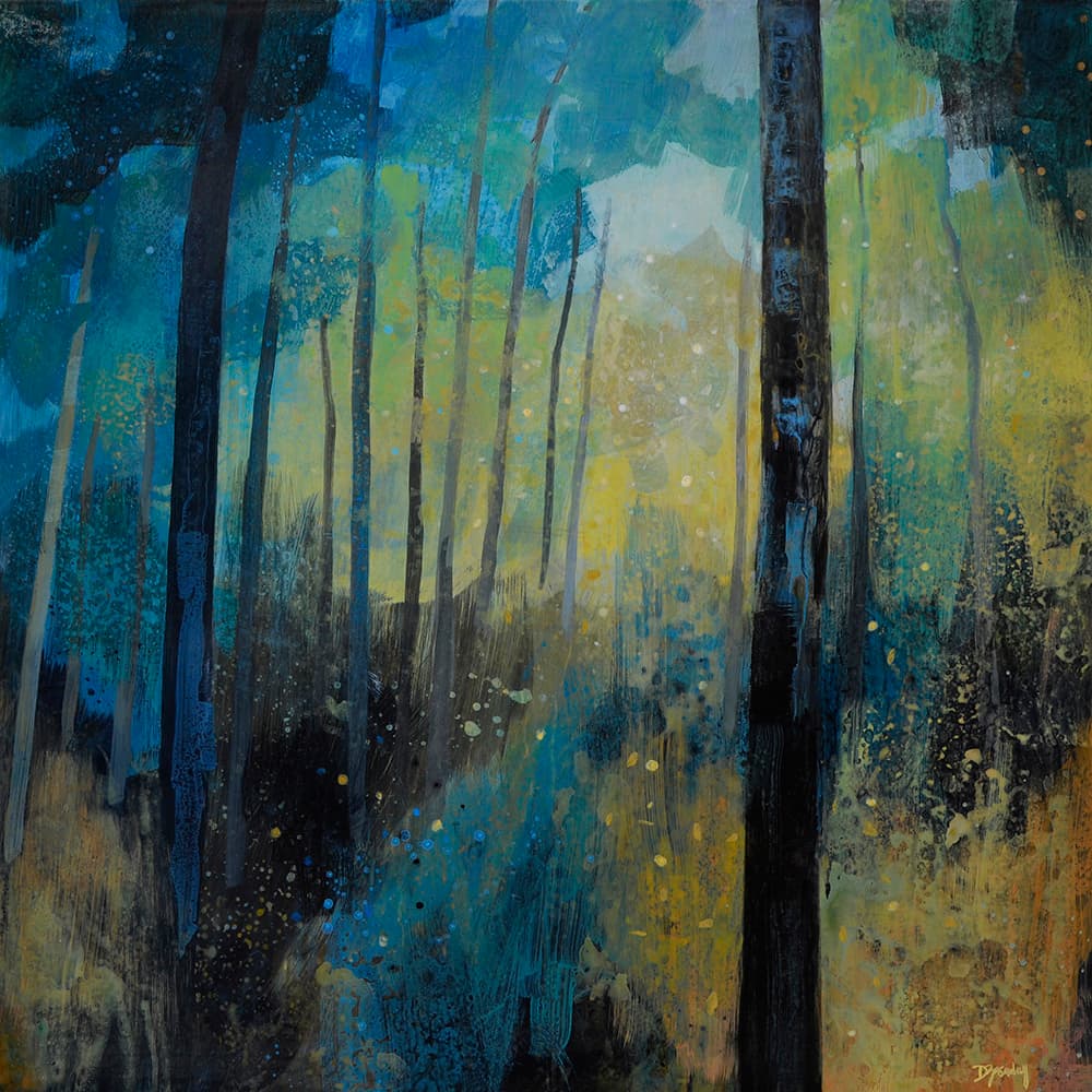 soft colours, off trail, old landscape, lush, forest, path