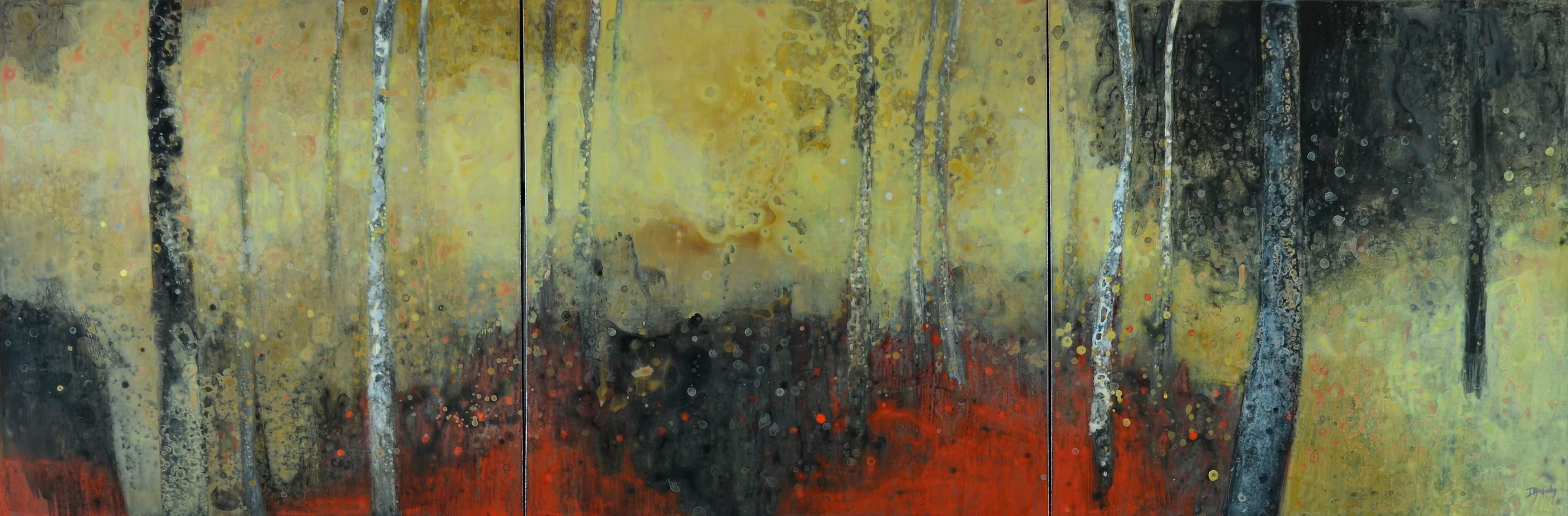 Kananaskis country, Provincial park, Landscape, Alberta, contemporary art, Canadian art, gloss, yellow