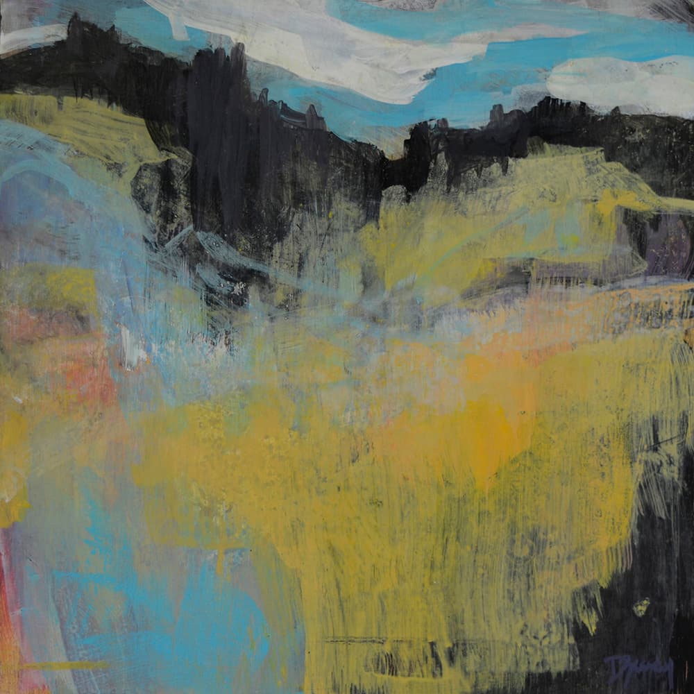 soft colours, off trail, old landscape, sky, opening, trees