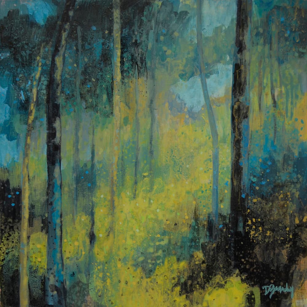 soft colours, off trail, old landscape, green, trees, deciduous