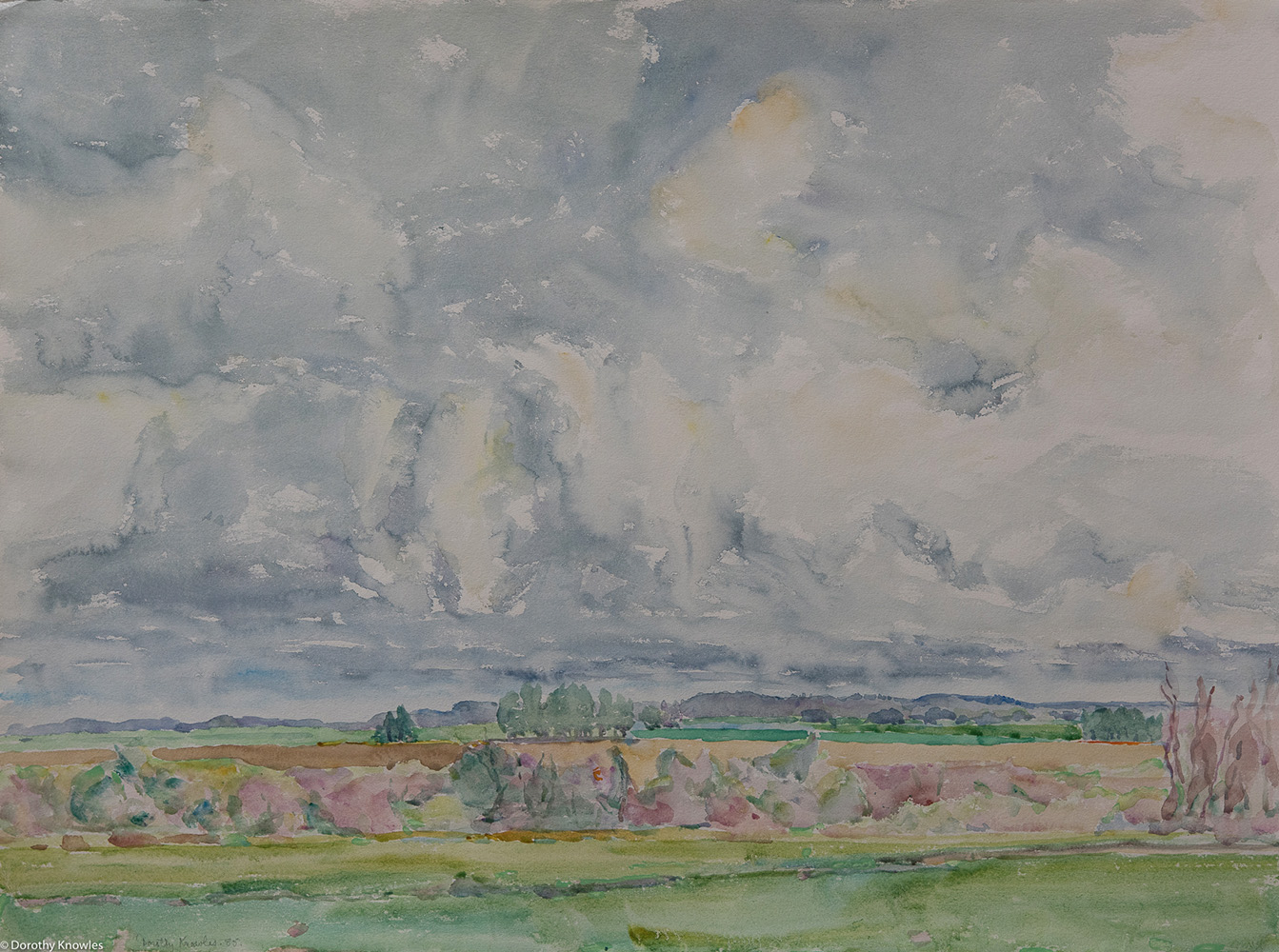 Emma Lake, Saskatoon, Saskatchewan, big sky, clouds, sky, impressionism
