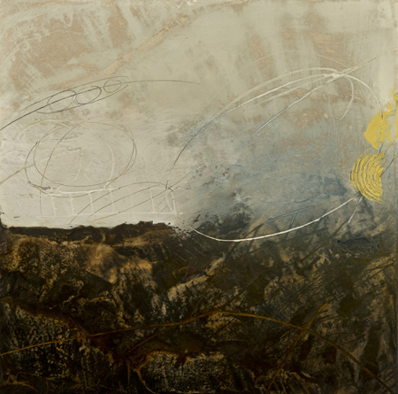 Abstraction, Sunshine coast, British Columbia Artist, Action expressionism, mixed media, golden, dark/light, emergence
